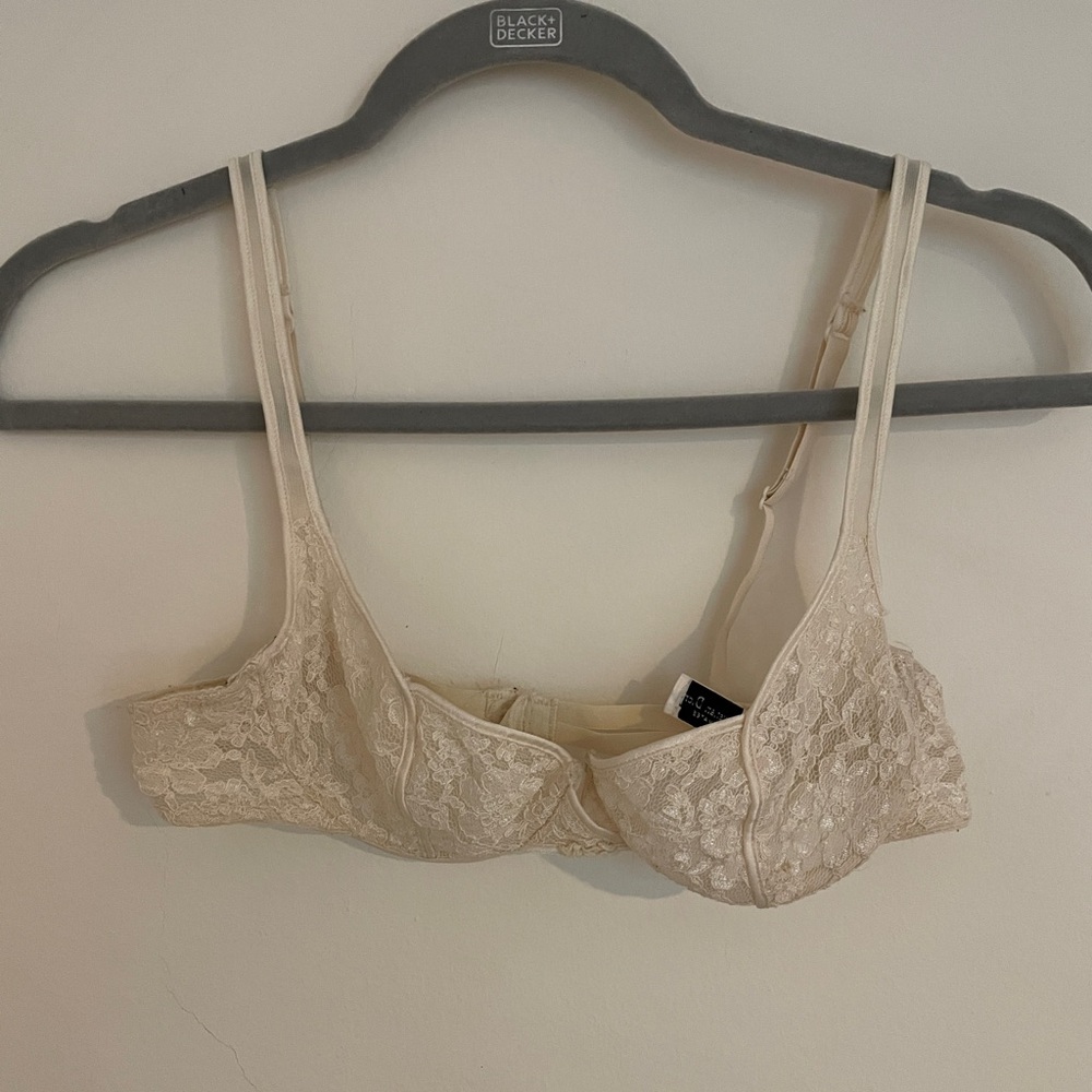 Very vintage Christian Dior lace balconette bra